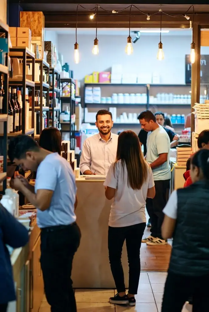 small shop owner